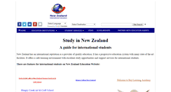 Desktop Screenshot of newzealandeducationguide.com